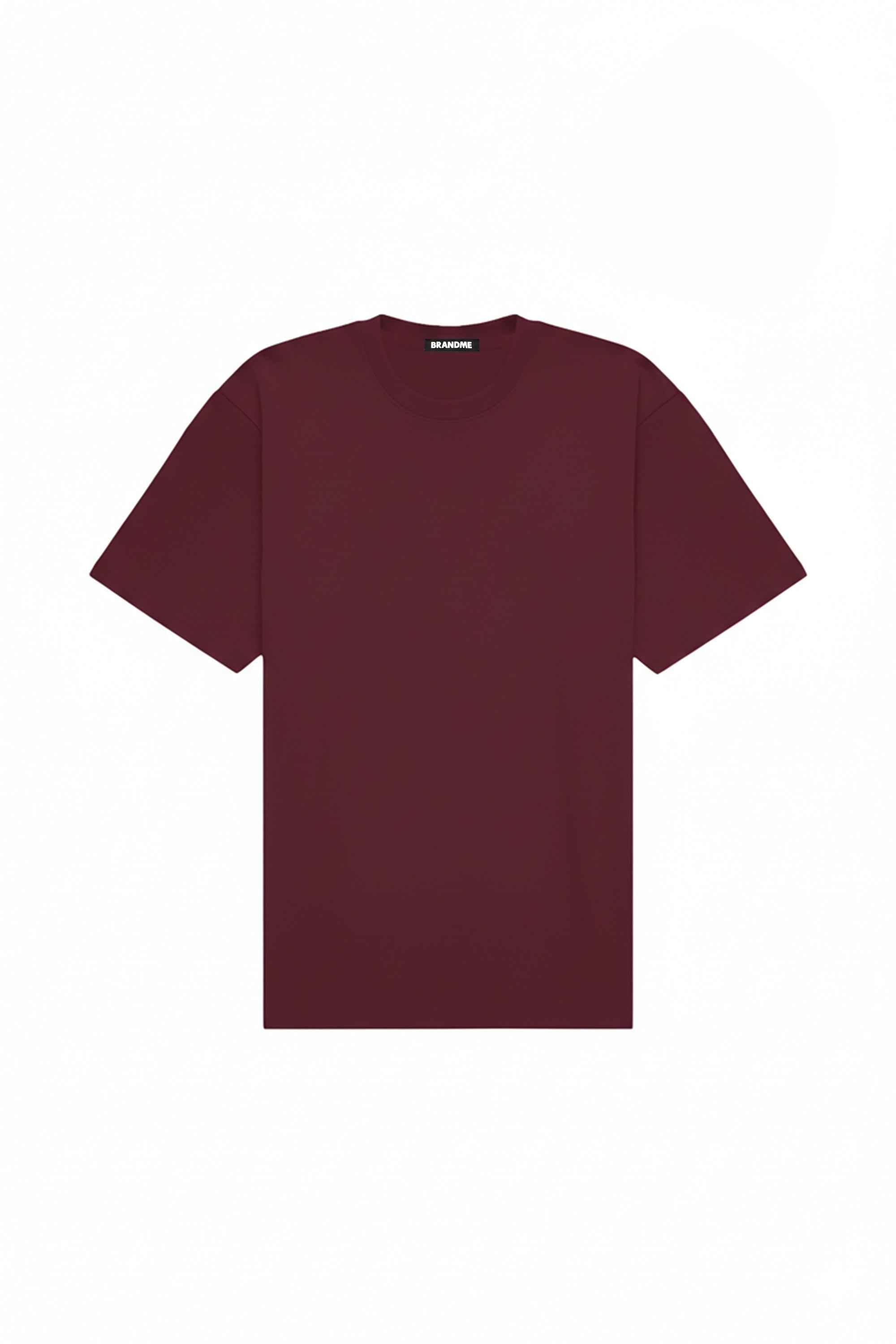 Oversize T-shirt Heavy Merlot made in Poland, quality certified fabric ideal for printing and embroidery