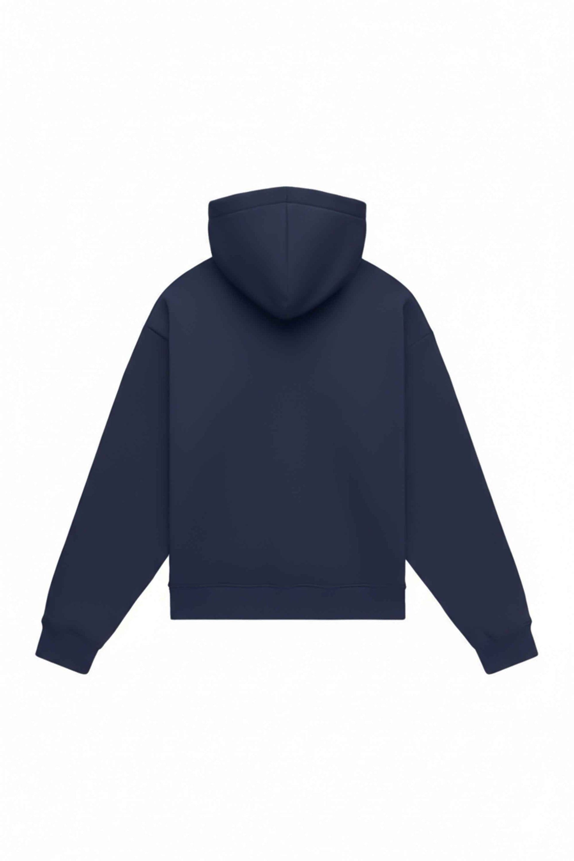 Navy oversized hoodie heavy loop fabric made in Poland suitable for printing