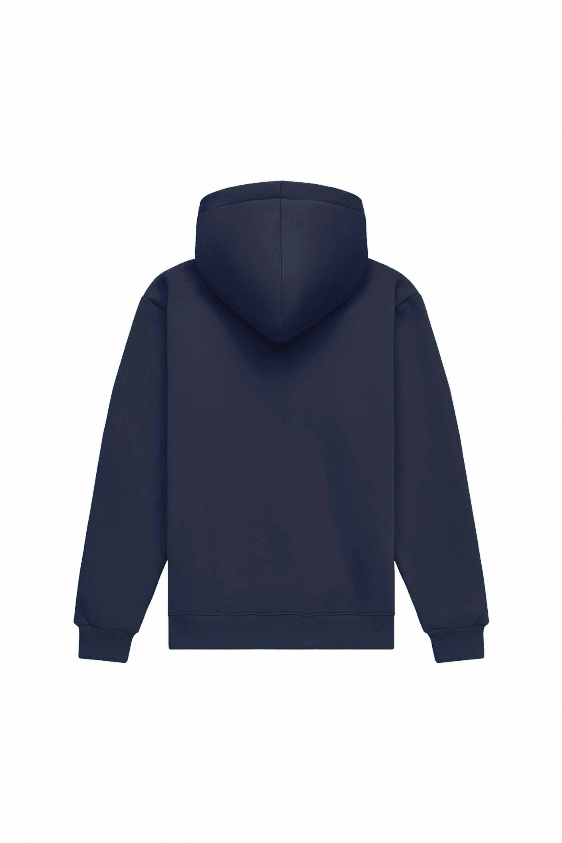 Bluza z kapturem Hoodie regular LIGHT BRUSHED OCEAN in blue, made in Poland with certified fabric ideal for printing