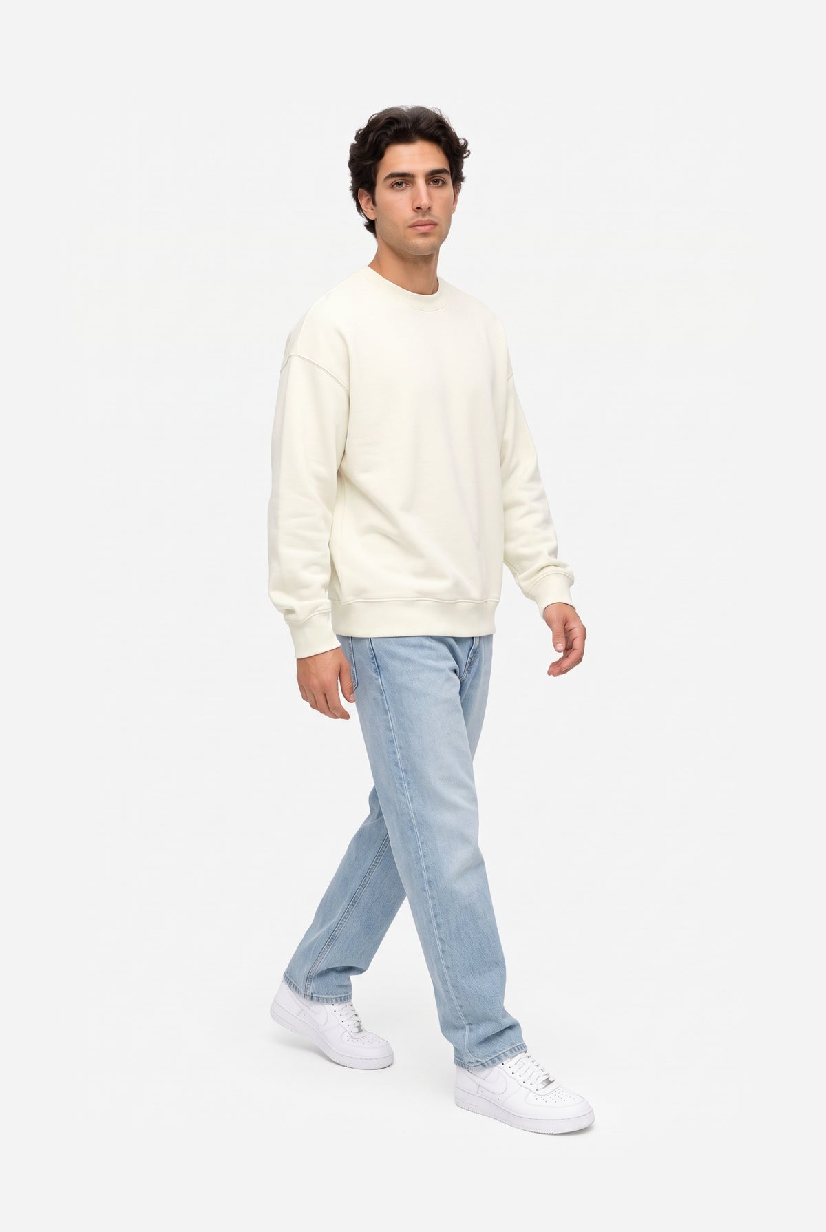 Crewneck Oversize LIGHT LOOP OFF WHITE
