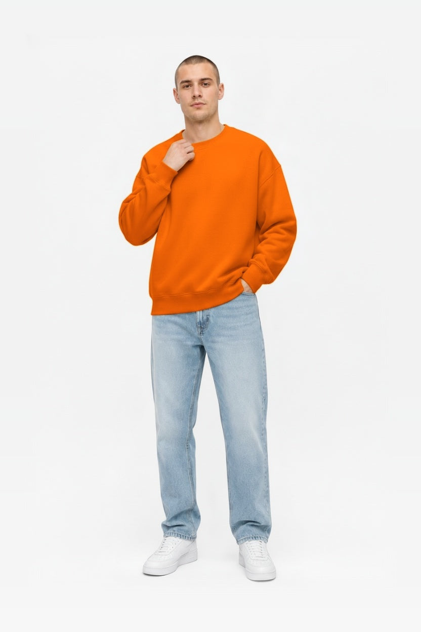 Crewneck oversize LIGHT BRUSHED ORANGE