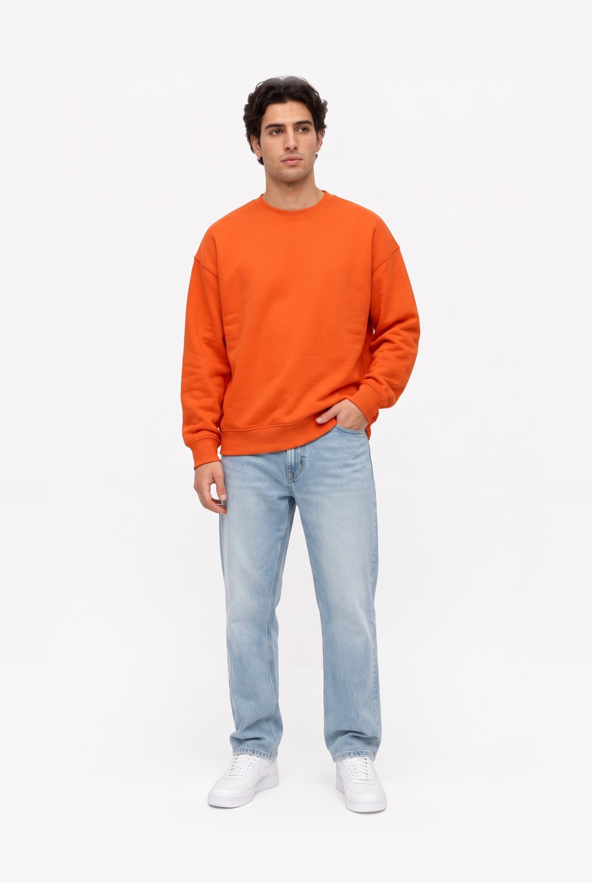 Crewneck Oversize LIGHT LOOP ORANGE