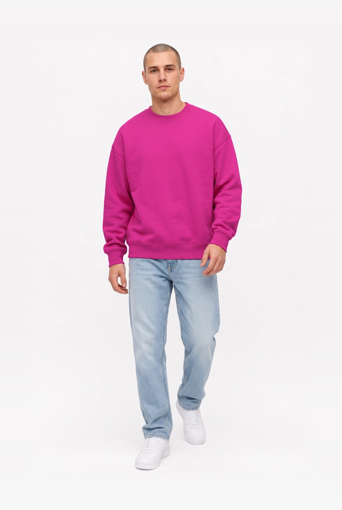 Crewneck oversize LIGHT BRUSHED PEONY