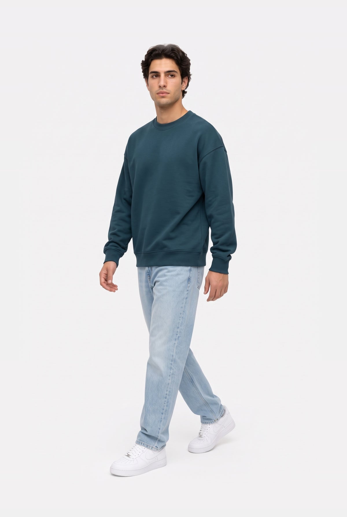 Crewneck Oversize LIGHT LOOP PETROL
