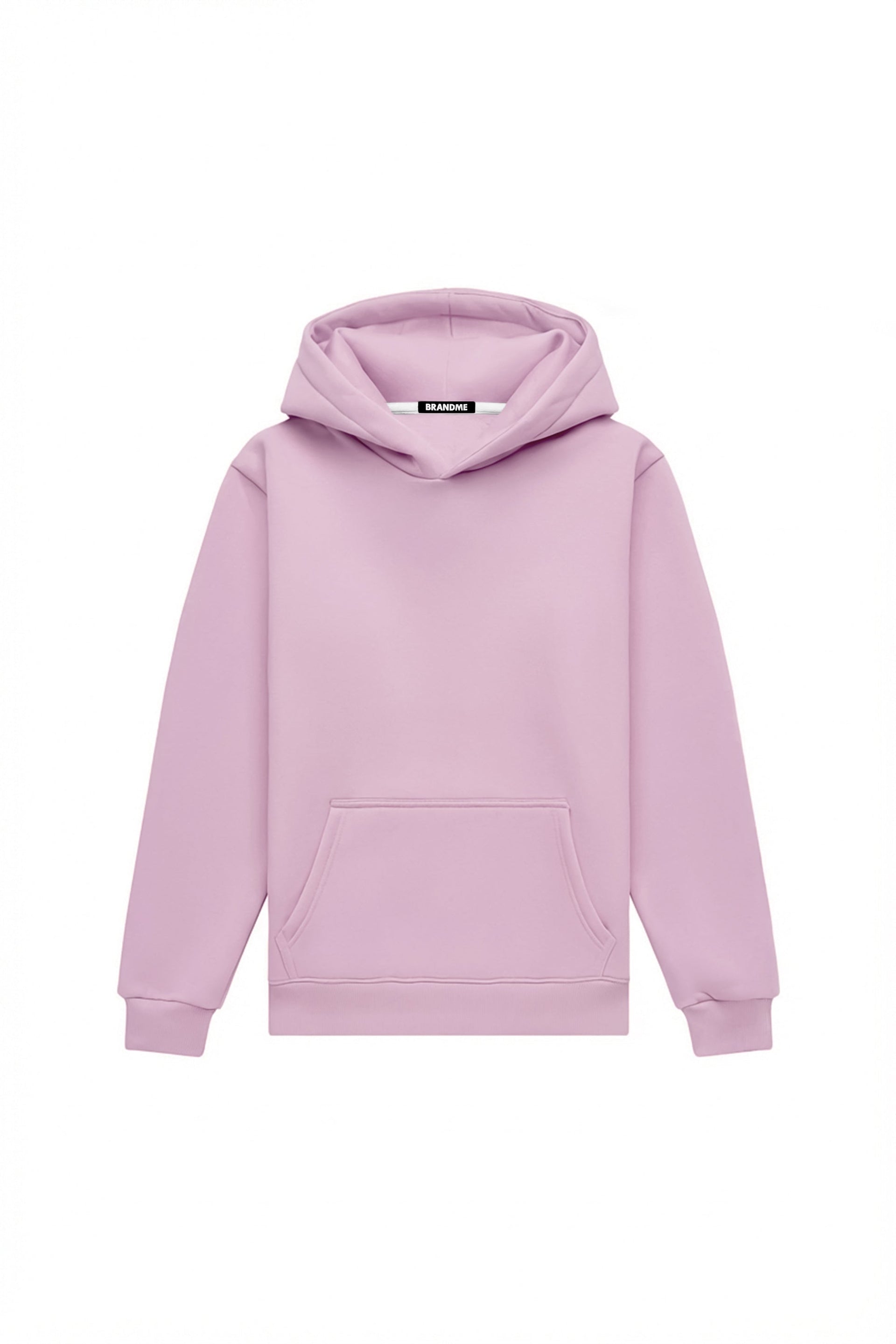 Bluza z kapturem regular w kolorze jasnoróżowym, wykonana z certyfikowanej dzianiny, idealna pod nadruk.