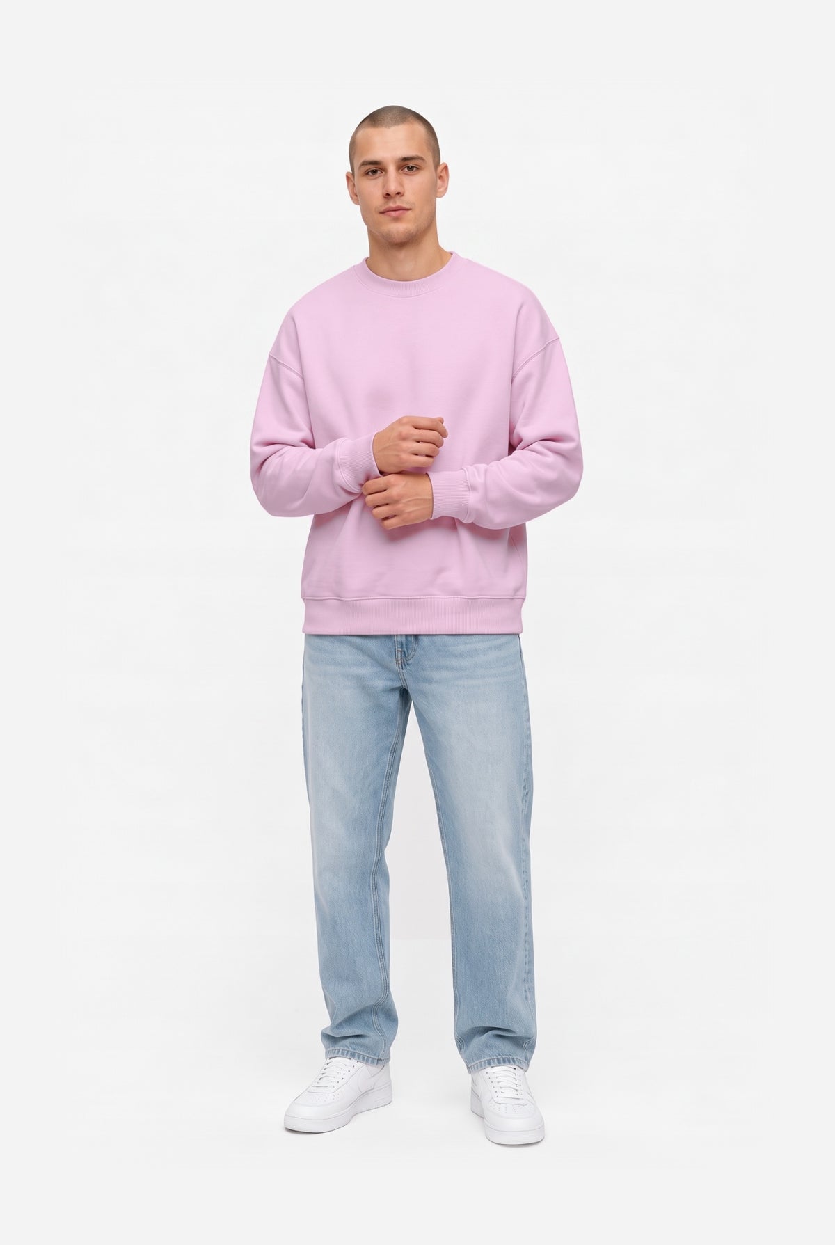 Crewneck oversize LIGHT BRUSHED PINK