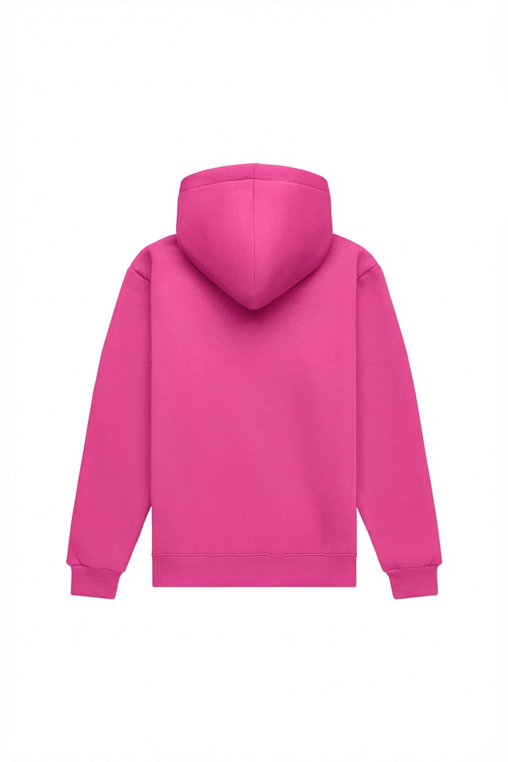 Regular fit light brushed raspberry hoodie made in Poland, quality certified fabric ideal for printing