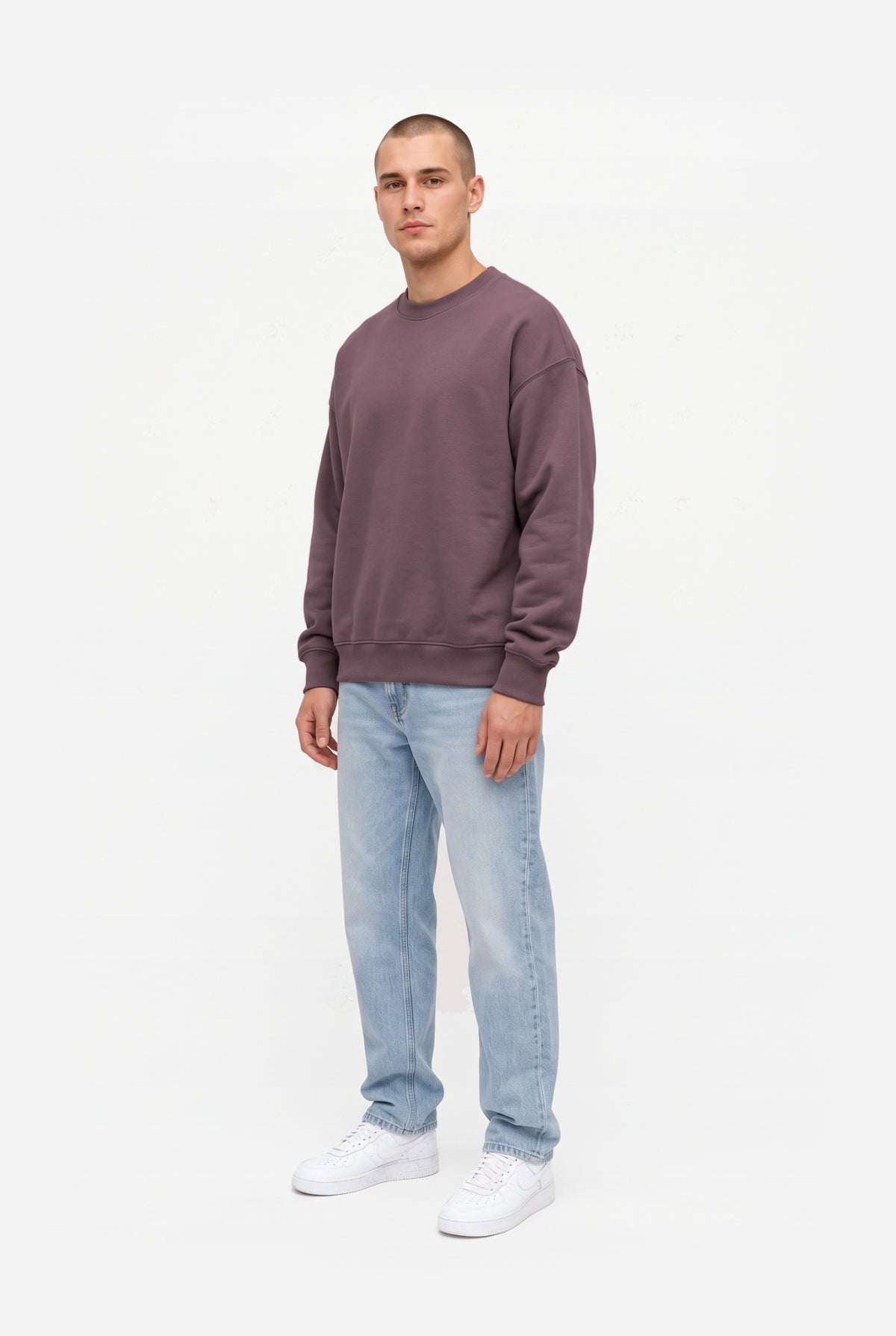 Crewneck oversize LIGHT BRUSHED TRUFFLE