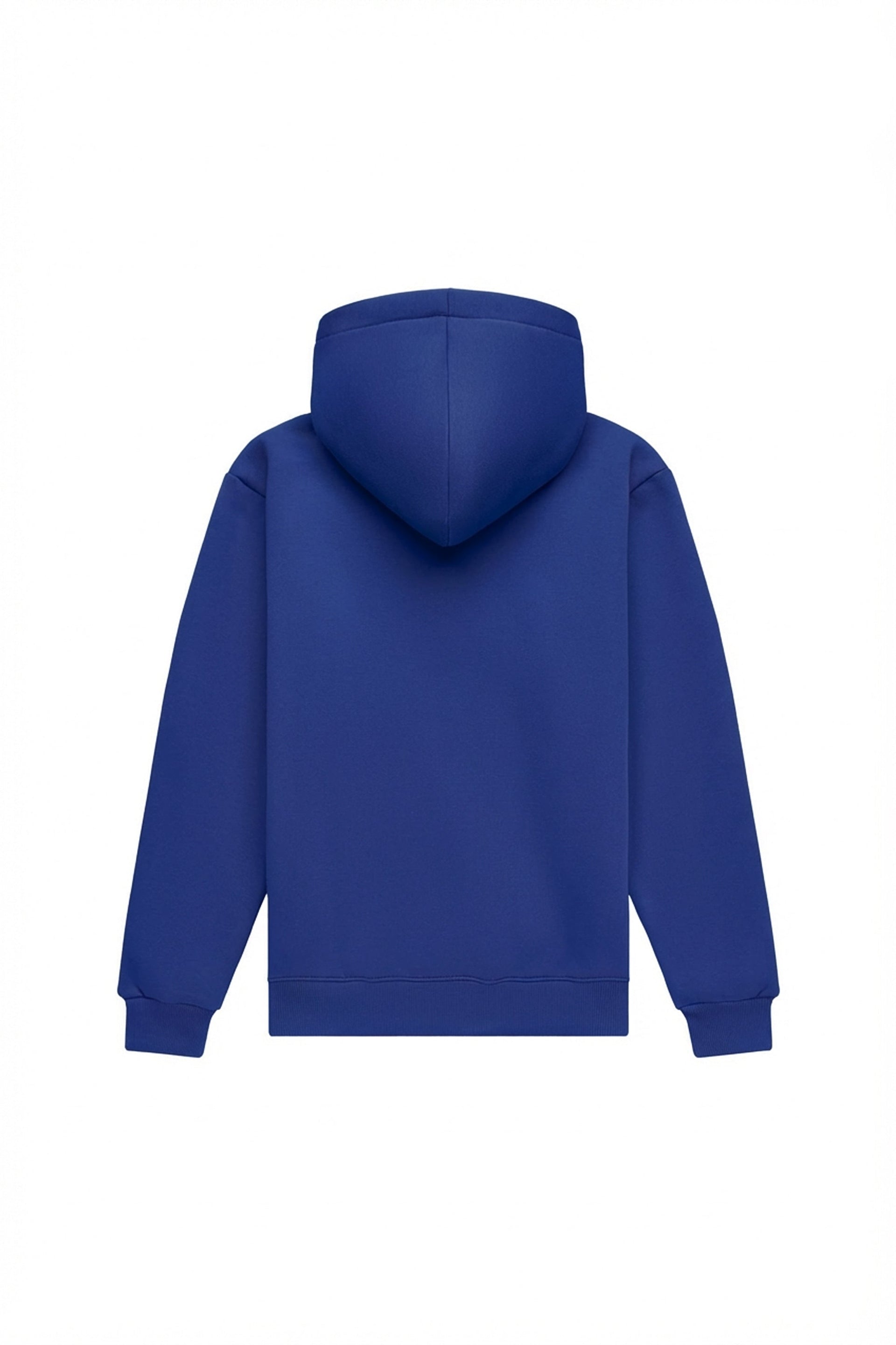 Regular fit light brushed ultramarine hoodie made in Poland, ideal for printing and embroidery