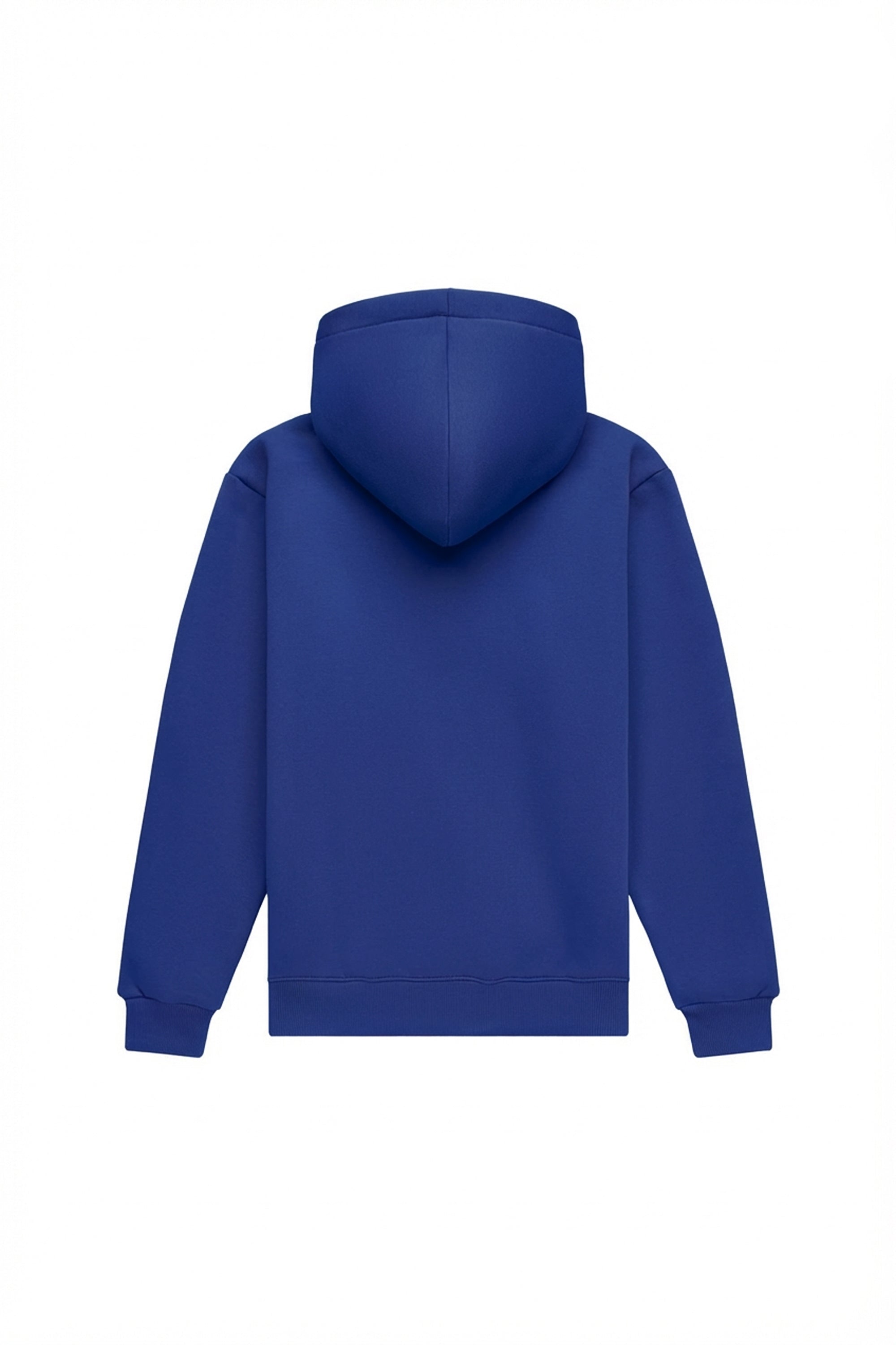 Regular fit light brushed ultramarine hoodie made in Poland, ideal for printing and embroidery