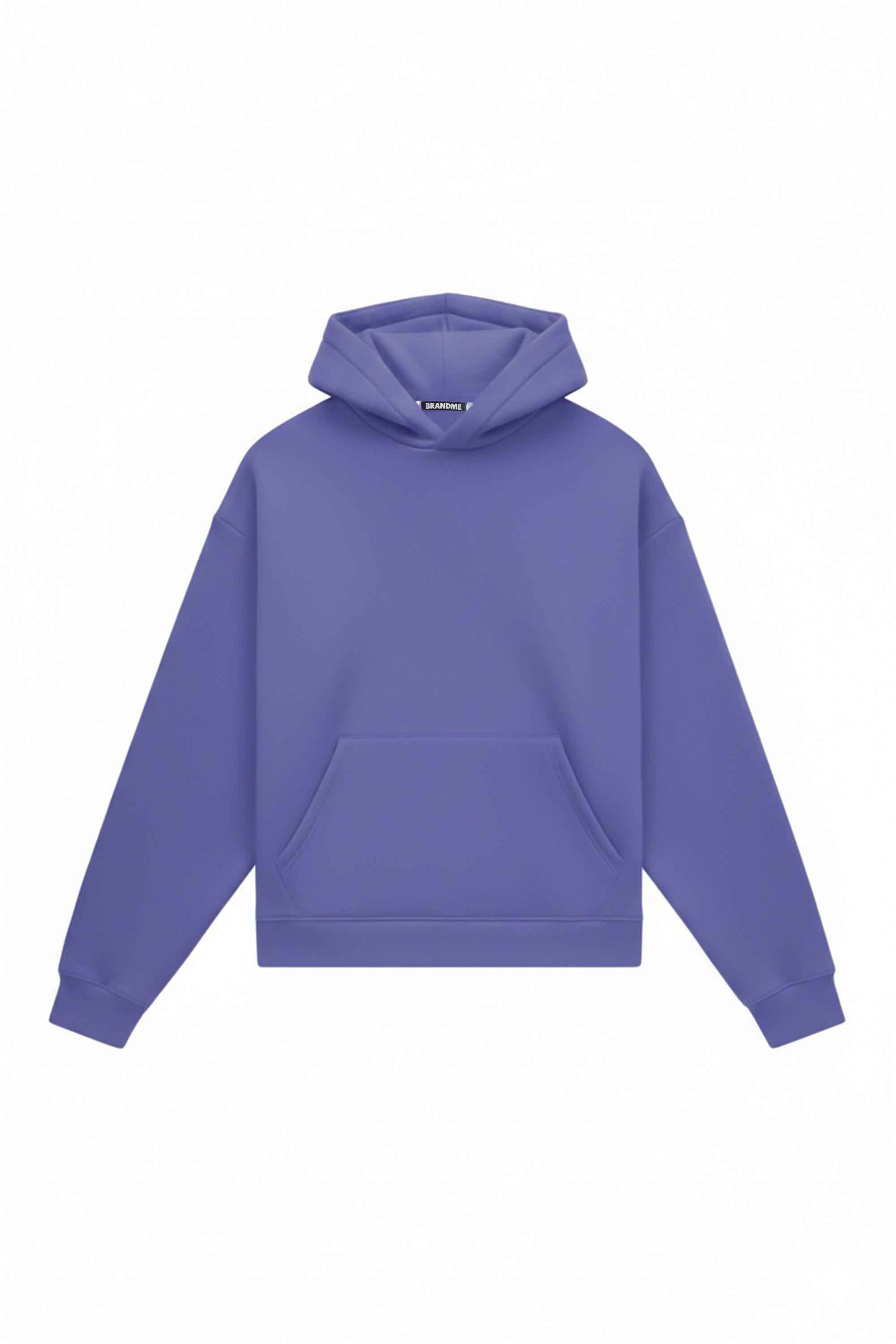 Hoodie oversize heavy loop in very peri color, Polish made, quality certified fabric suitable for printing and embroidery