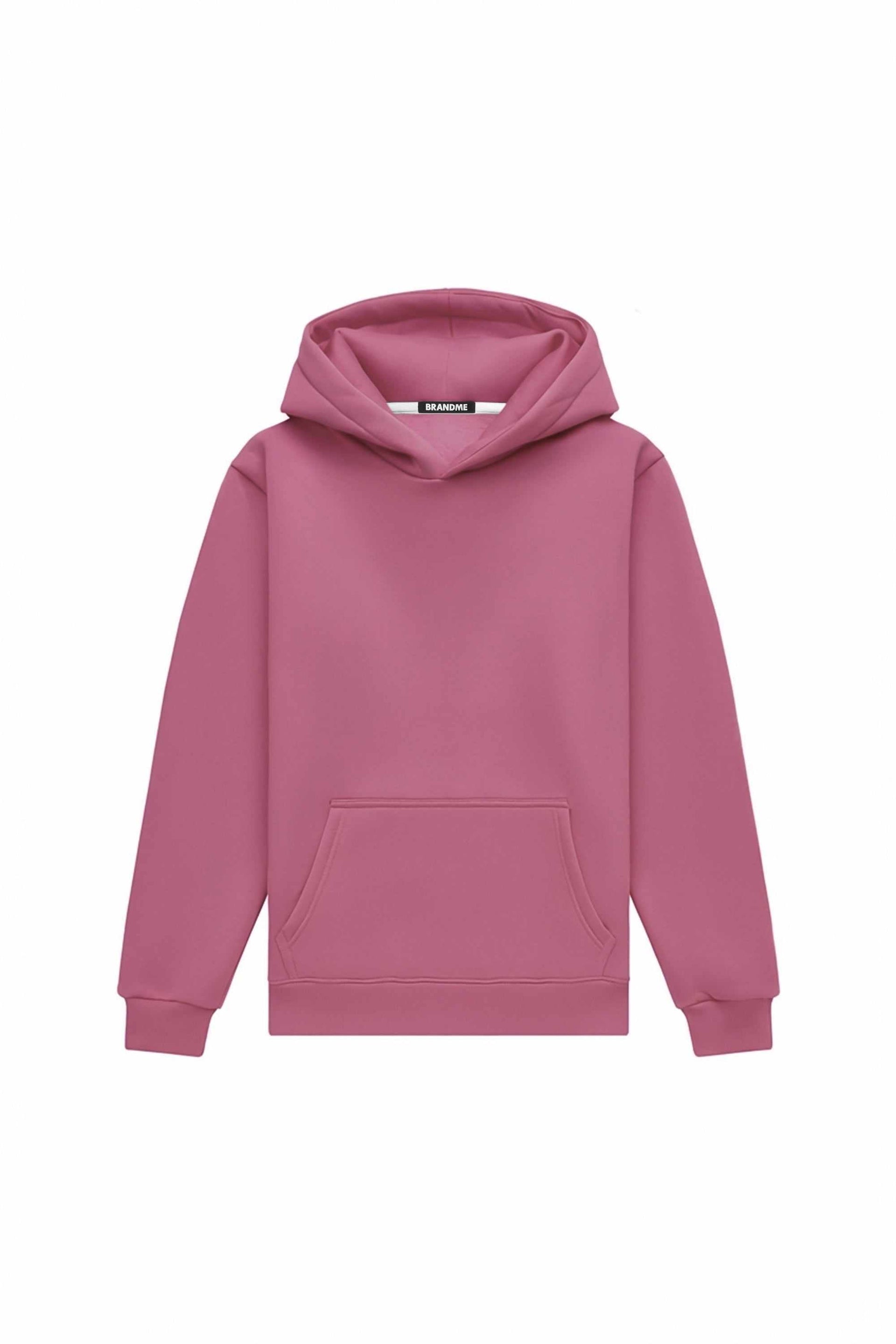 Bluza z kapturem regular LIGHT BRUSHED VIVA MAGENTA, certified quality fabric, ideal for printing