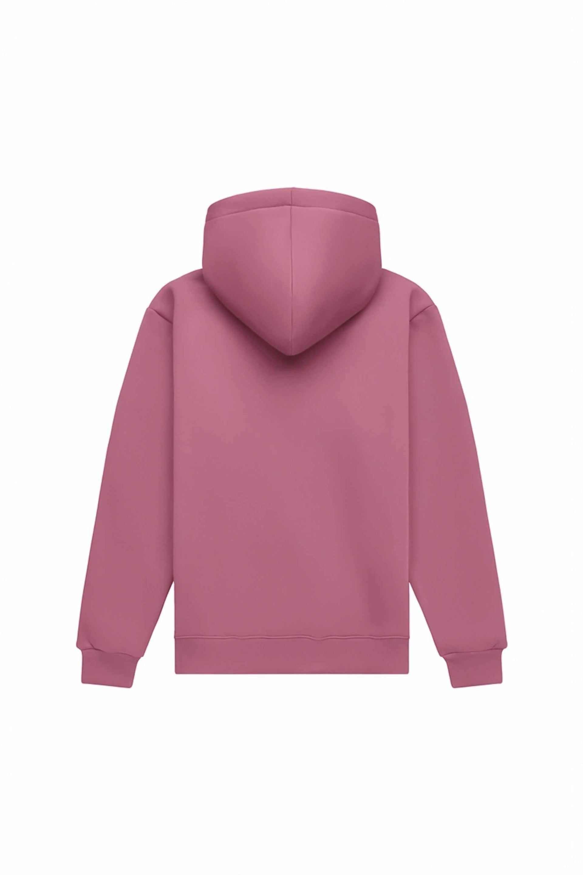 Bluza z kapturem regular LIGHT BRUSHED VIVA MAGENTA made in Poland with certified fabric ideal for printing