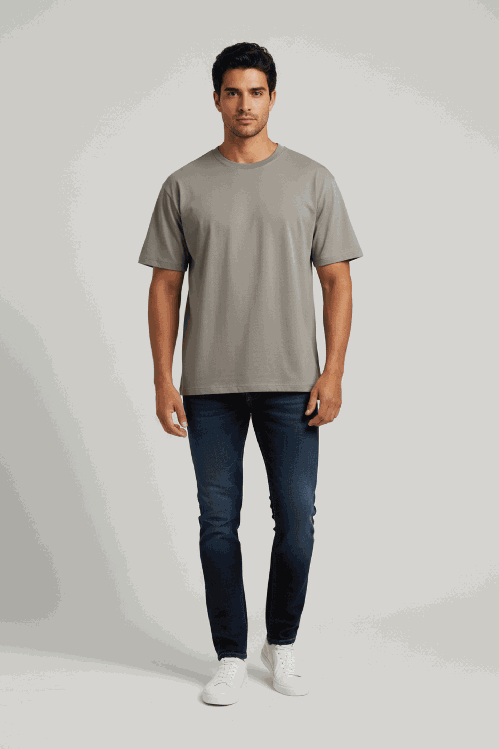 Oversize T-shirt Heavy Cappuccino made in Poland with certified fabric ideal for printing and embroidery