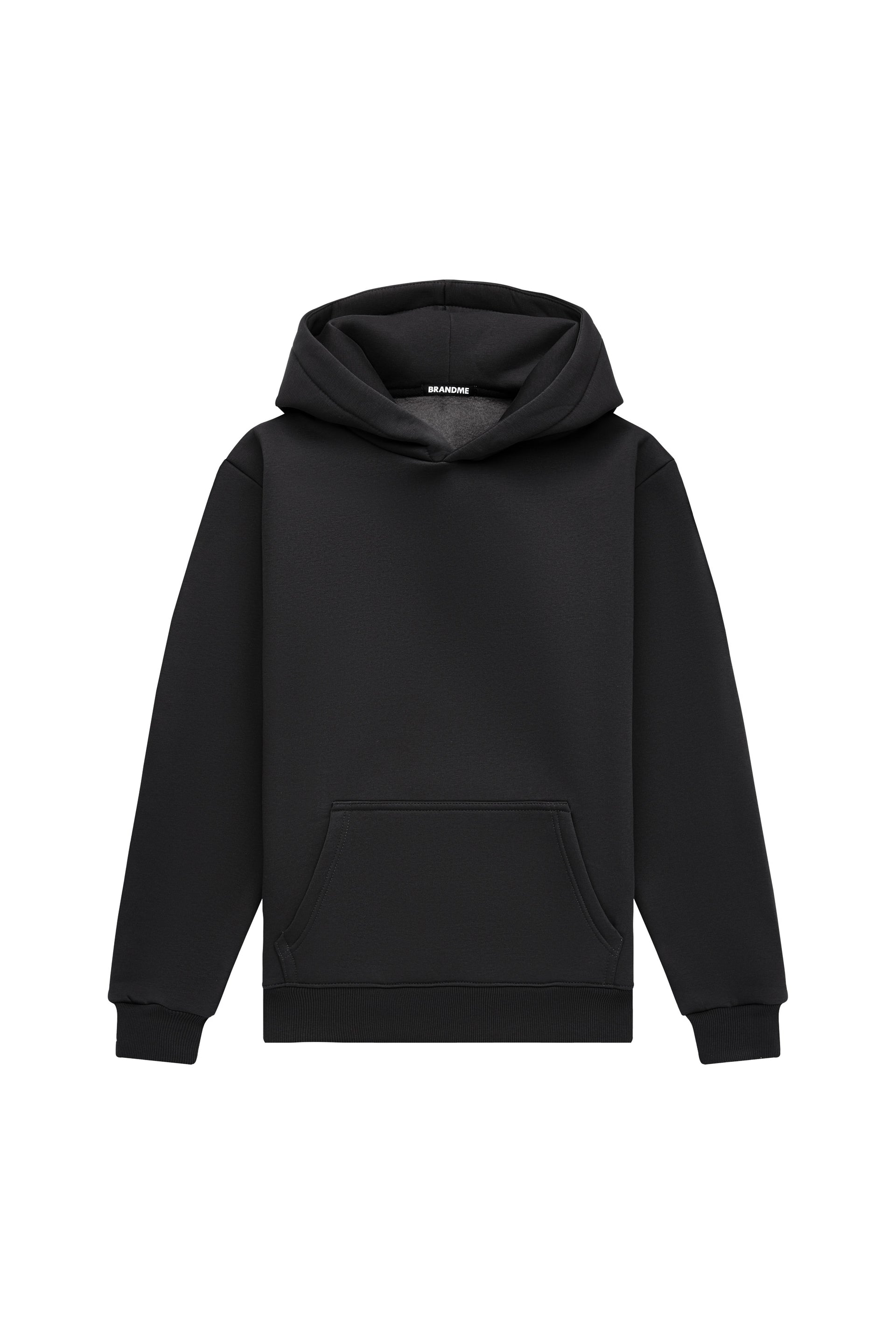 Hoodie regular MEDIUM BRUSHED BLACK